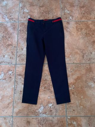 Pantalón CH niño gala azul/rojo Talla 12