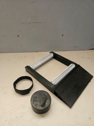 Caballete para engrasar cadena de moto