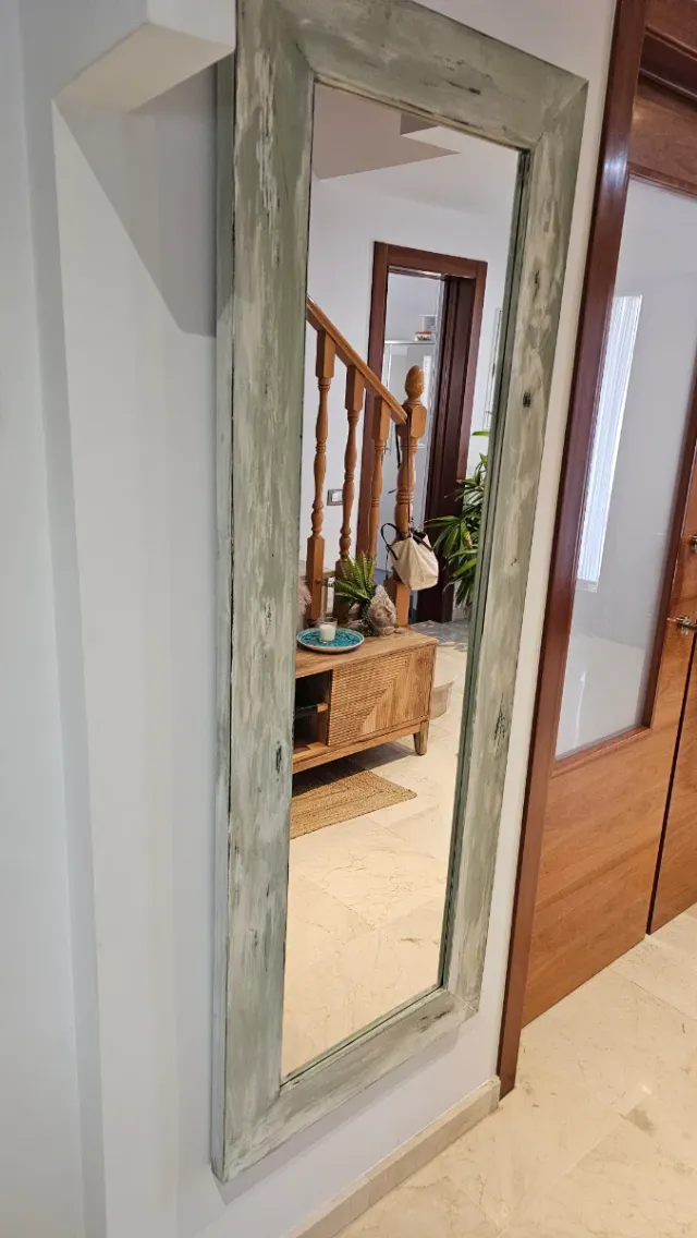 Espejo decorativo madera y cristal