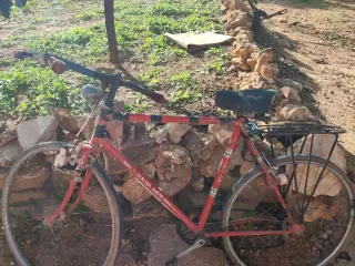 Bicicleta Vintage Roja para Restaurar