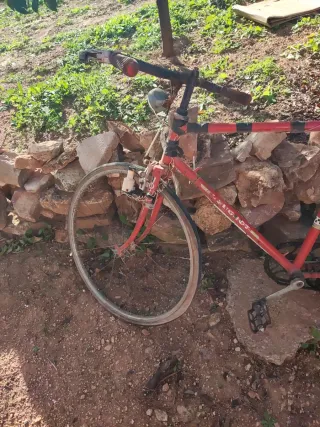 Bicicleta Vintage Roja para Restaurar