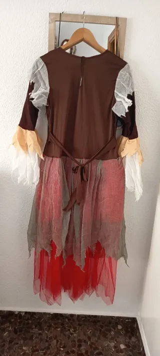 Disfraz medieval roto talla única