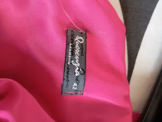 Vestido  lunares rosa y gris