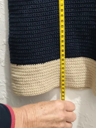 Vestido NICE THINGS azul y beige Talla L