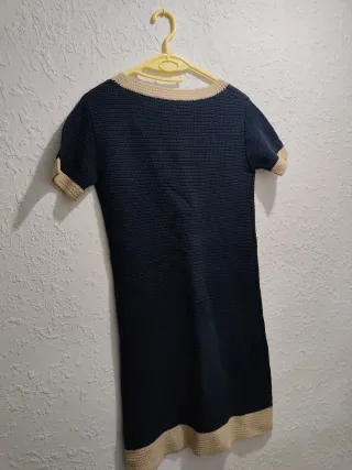 Vestido NICE THINGS azul y beige Talla L