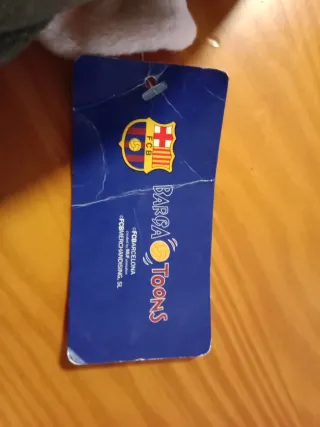 Muñeco Messi canta himno FC Barcelona