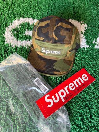 Gorra Supreme Jacquard Logos Denim Camp Cap