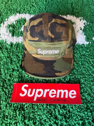 Gorra Supreme Jacquard Logos Denim Camp Cap