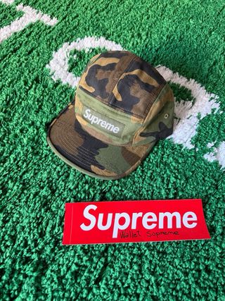 Gorra Supreme Jacquard Logos Denim Camp Cap