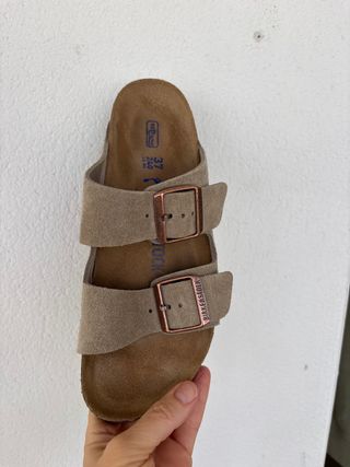 Chanclas Birkenstock Beige Talla 37
