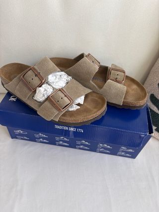Chanclas Birkenstock Beige Talla 37