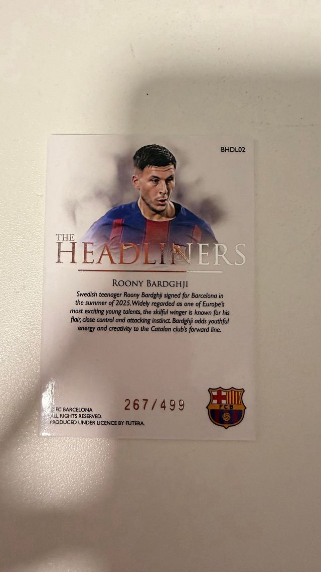 Futera FC Barcelona Roony The Headliners /499