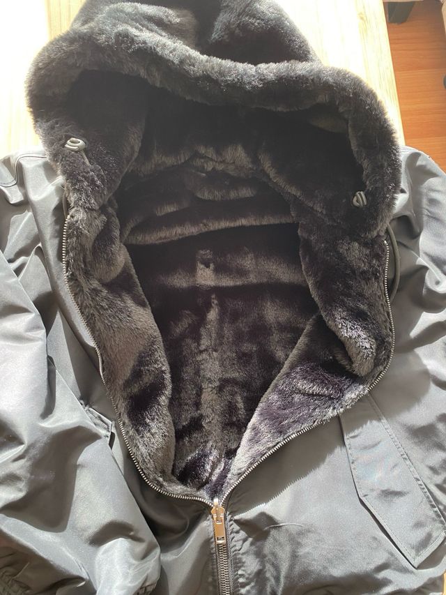 Chaqueta Zara Reversible Negra