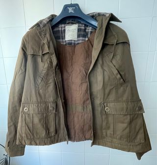 Chaqueta Pull&Bear verde militar T. S