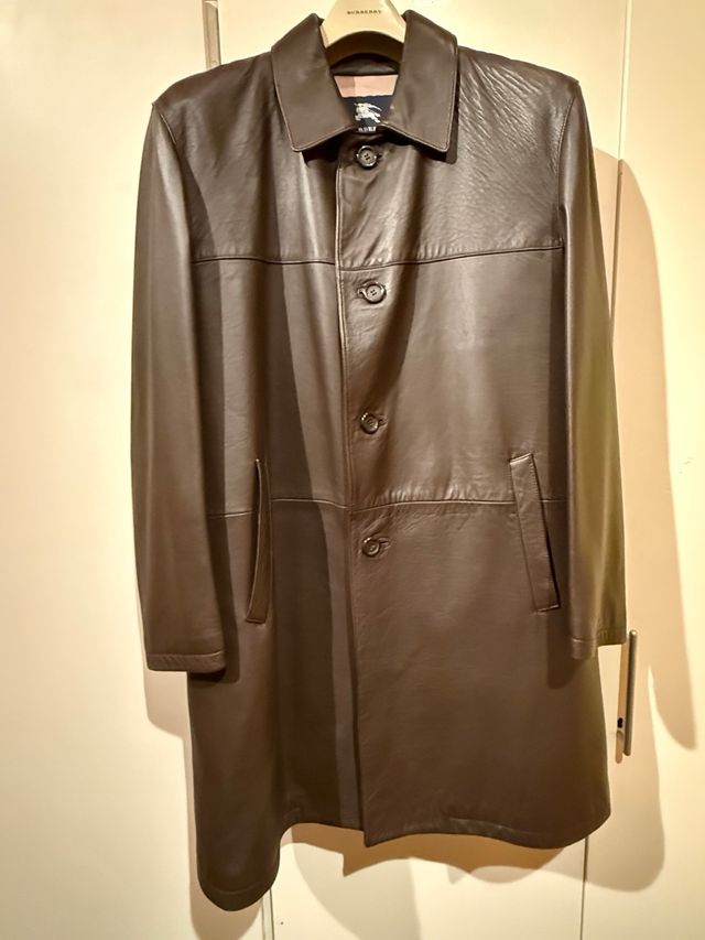 Gabardina Burberry de piel (a estrenar)