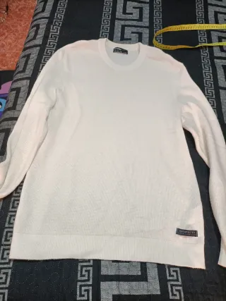Jersey punto Bershka blanco talla M