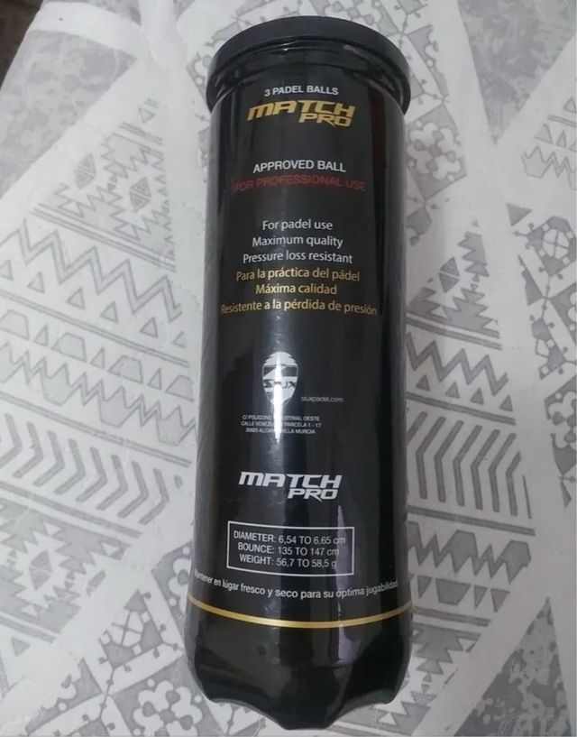 Pelotas Pádel SIUX MATCH PRO (3 uds)