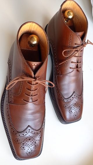 Stivaletti CAMPANILE Pelle Marrone Made in Italy