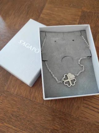 Vendo Collana S'agapò quadrifoglio donna, nuova