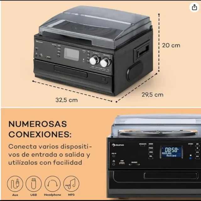 Tocadiscos auna casi nuevo