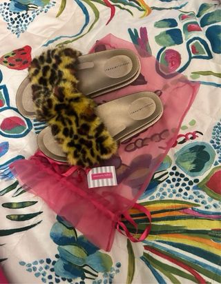 Pantofole donna leopardate