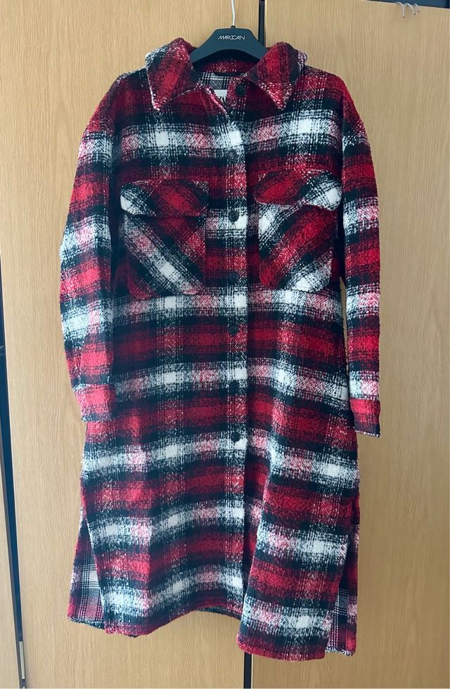 Sobrecamisa cuadros Zara Talla S