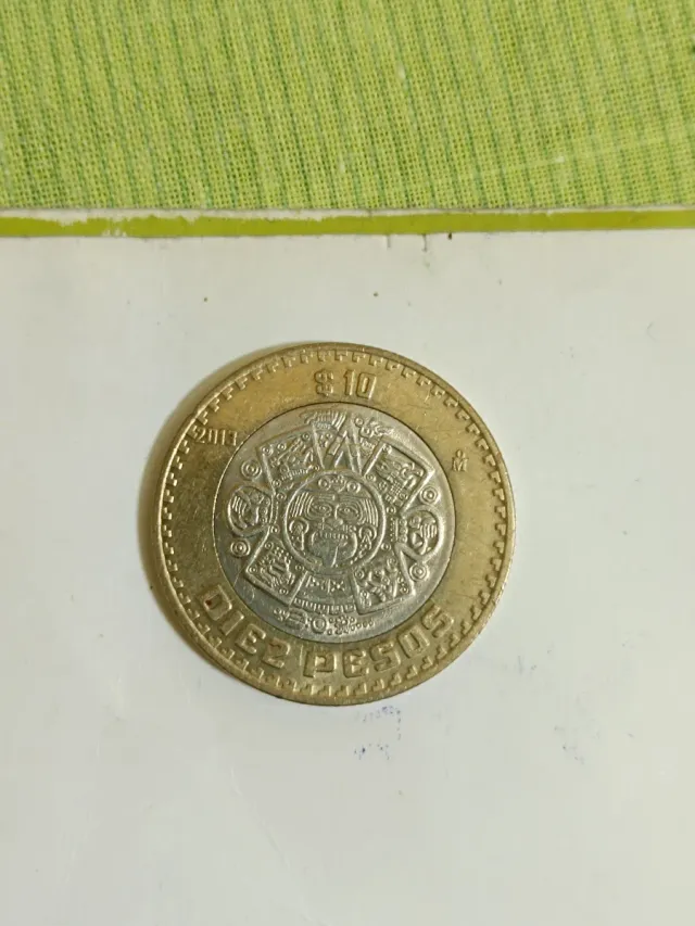 Moneda 10 Pesos Mexicanos 2013