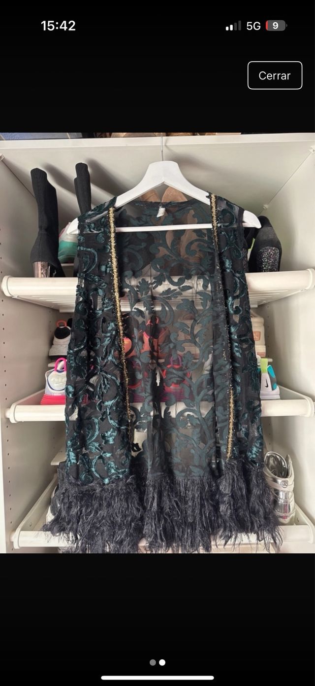 Chaleco de fiesta con flecos