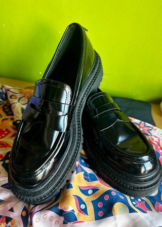Mocasines Pull&Bear negros charol