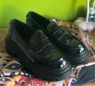Mocasines Pull&Bear negros charol