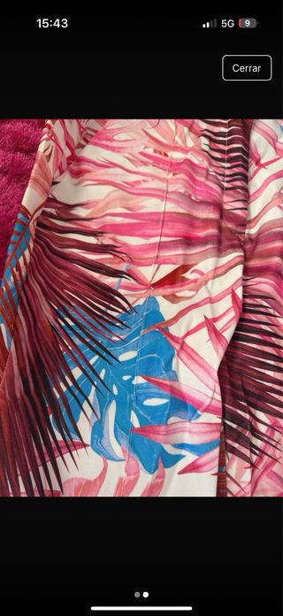 Pantalón estampado tropical nuevo