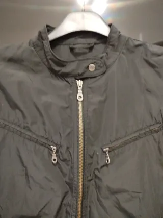 Giacca a vento donna nera Non calca molto t.M