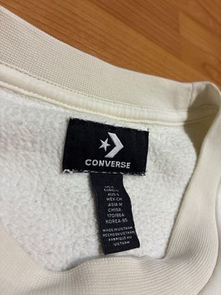 Sudadera Converse C Negra y Blanca