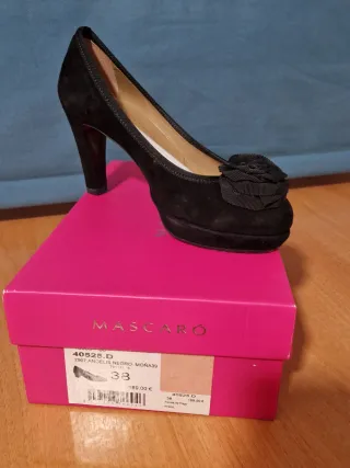 Zapatos Mascaró Negros Talla 38 solo puestos 1 vez