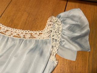 Vestido seda vintage 1920s encaje