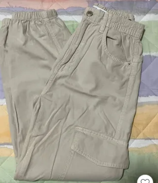 Pantaloni cargo jogger beige