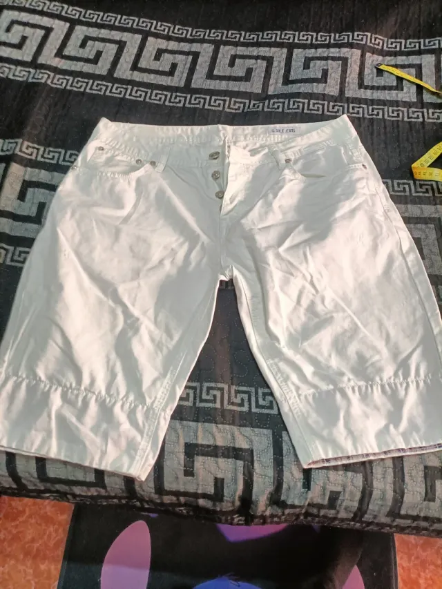 Bermudas hombre blancas talla 50