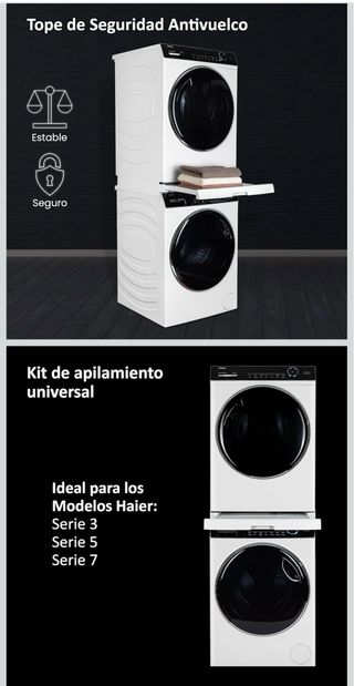 Kit Apilamiento Haier Lavadora/Secadora