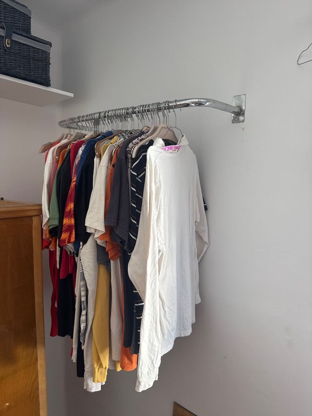 Barras colgadores de metal