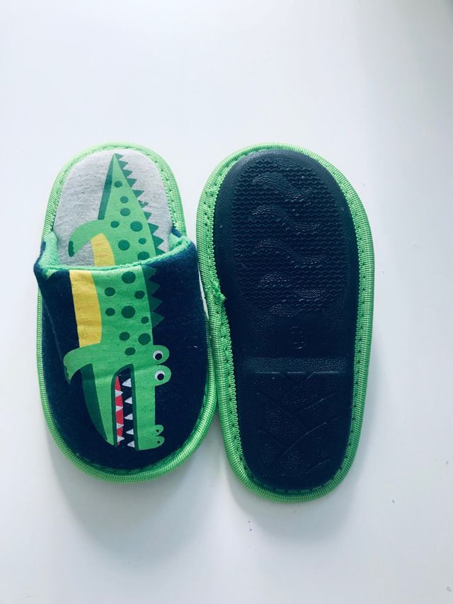 Pantofole per bambino coccodrillo inverno