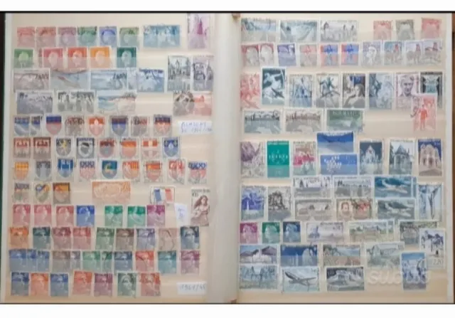 Album 700 francobolli nuovi/ usati Francia e altro