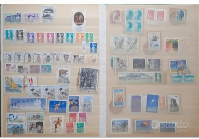 Album 700 francobolli nuovi/ usati Francia e altro