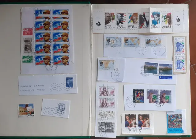 Album 700 francobolli nuovi/ usati Francia e altro