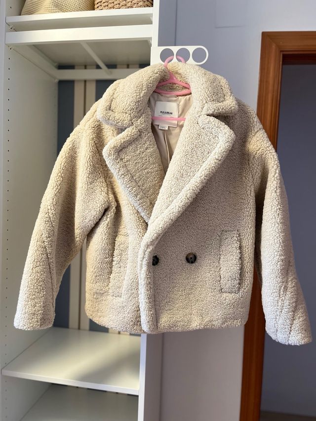 Chaqueta Teddy Pull&Bear Beige Talla S
