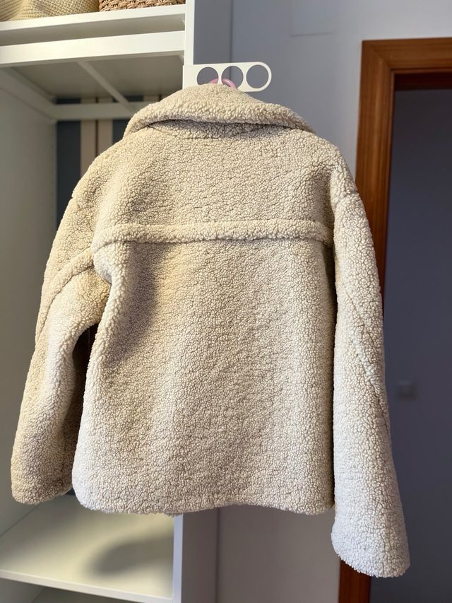 Chaqueta Teddy Pull&Bear Beige Talla S