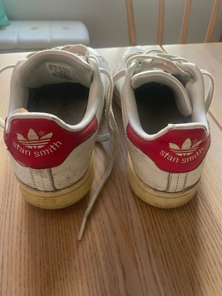 Zapatillas Adidas Stan Smith Blancas y Rojas