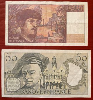 Francia 🇫🇷 France banconote 20 50 franchi 1990 1997