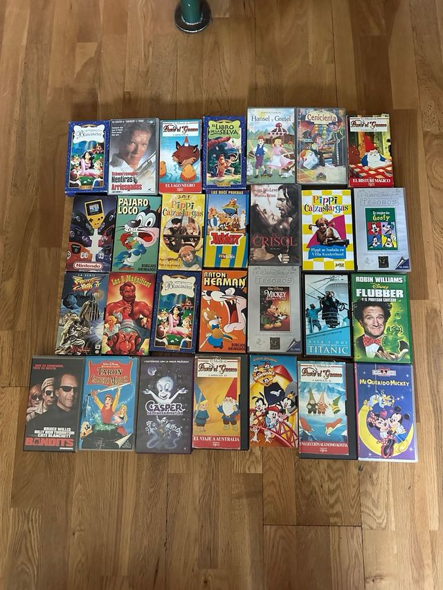 Lote 133 Películas VHS antiguas