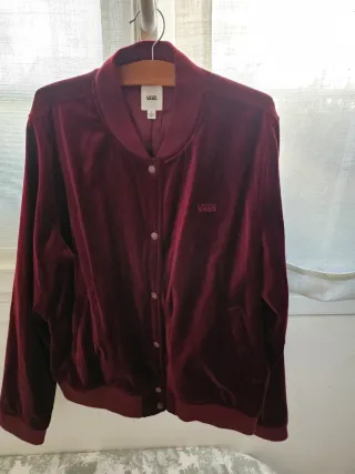 Cazadora Vans Terciopelo Burdeos Talla L