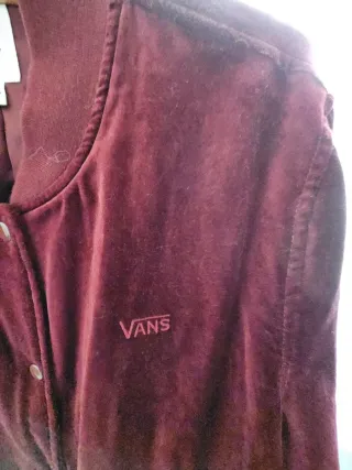 Cazadora Vans Terciopelo Burdeos Talla L